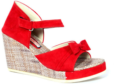 

Dolphin Miles Women Red Wedges