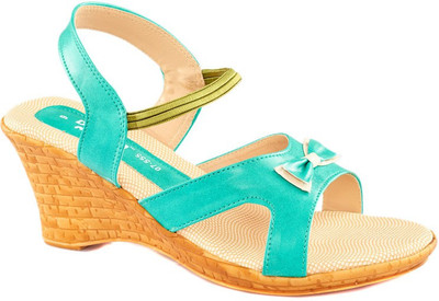 

Dolphin Miles Women Green Wedges