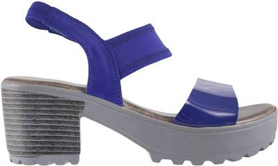 Mochi Women 45,Blue Heels
