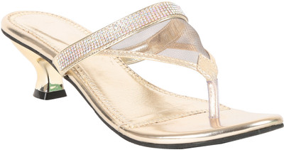 

Adorn Women Gold Heels