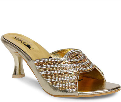 

Vendoz Women Golden Heels