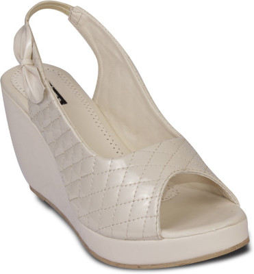 

TEN Women Beige Wedges
