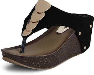 

Bellafoz Women BLACK Wedges