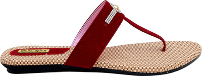 

Indirang Women Maroon Flats