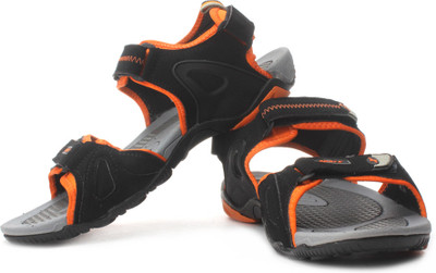 

Sparx Men Black Orange Sports Sandals