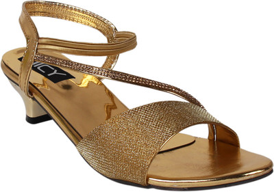 

DICY Women Gold Heels