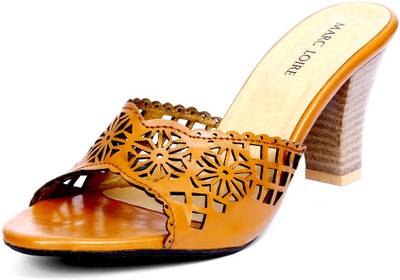 Marc Loire Women Tan Heels