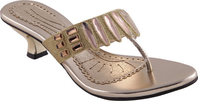 

Adorn Women Gold Heels