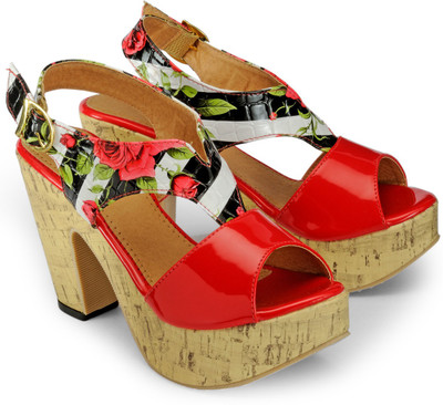 

Nell Women Red Wedges