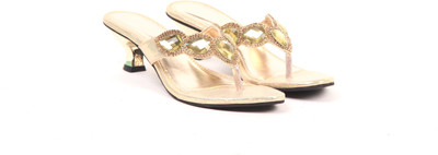 

Adorn Women Golden Heels