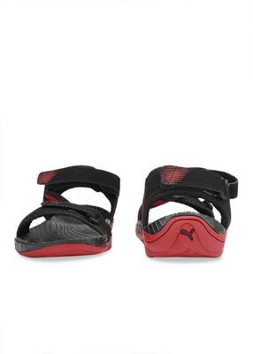 Puma Men black-high risk red Sports Sandals