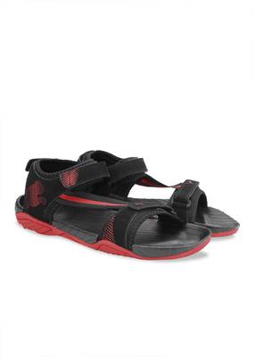 Puma Men black-high risk red Sports Sandals