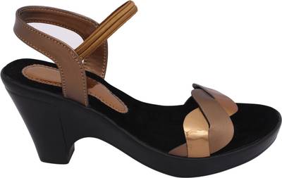 Lily Women Gold Heels