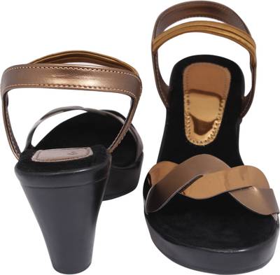 Lily Women Gold Heels
