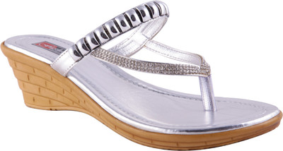 

Adorn Women Silver Wedges