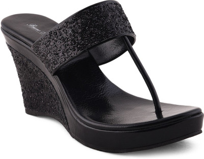 

Bruno Manetti Women Black Wedges