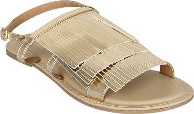 

Zaera Women Gold Flats