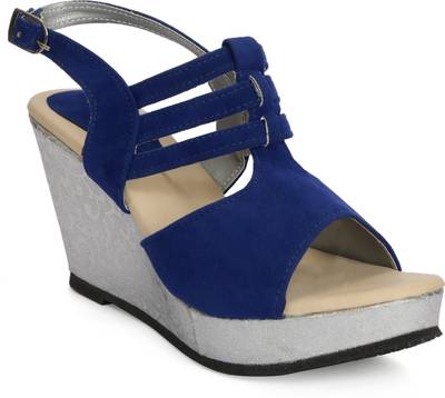Fadrin Women Blue Heels