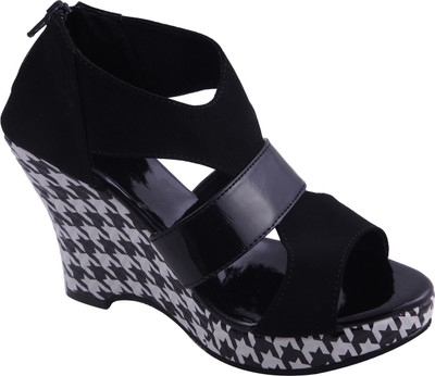 

Adorn Women Black Wedges