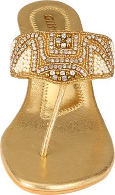 Glitz Women Gold Heels