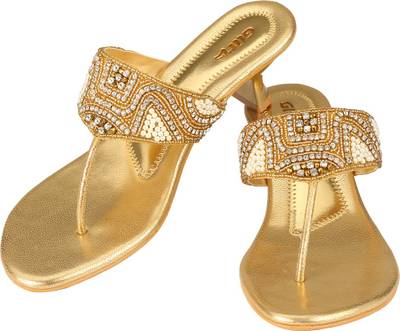 Glitz Women Gold Heels
