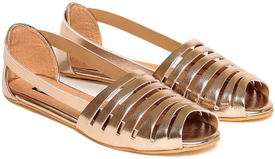

TEN Women Gold Sandals