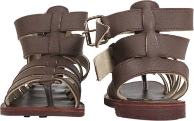 Stiletto Men Brown Sandals