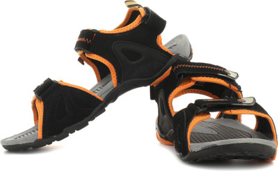 

Sparx Men Black Orange Sports Sandals