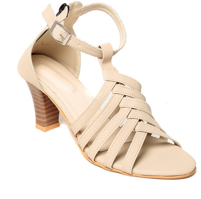 

Adorn Women Cream Heels