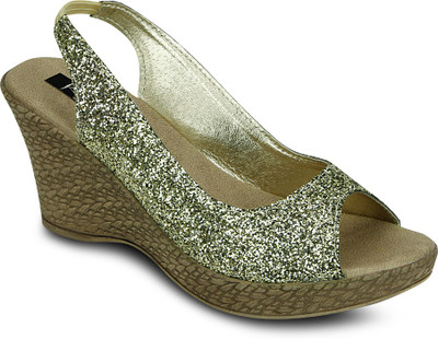 

Kielz Women Gold Wedges