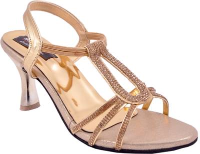 Space Women Gold Heels
