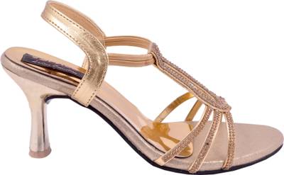 Space Women Gold Heels