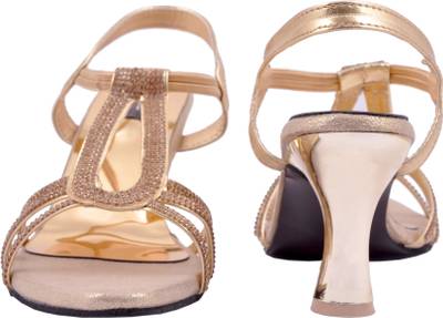 Space Women Gold Heels
