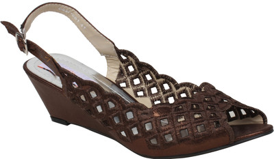 

Pede Milan Women Bronze Wedges
