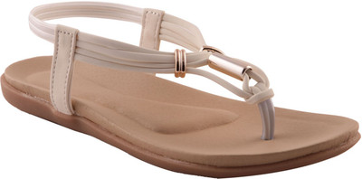 

Adorn Women White, Brown Flats