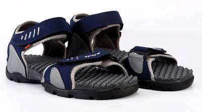 Sparx Men Navy Blue Yellow Sports Sandals