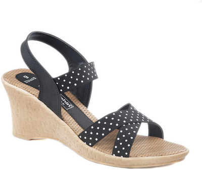 

Dolphin Miles Women Black Wedges