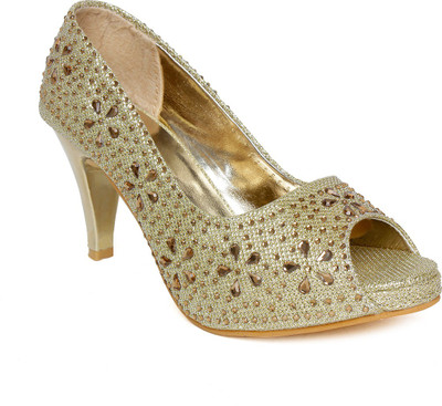 

Vendoz Women Golden Heels