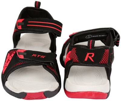 RTS Men Black/Red Sandals