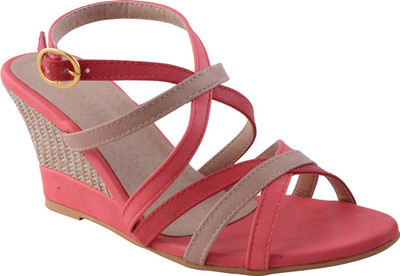 

Adorn Women Pink Wedges