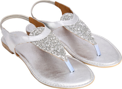 

Jade Women Silver Flats