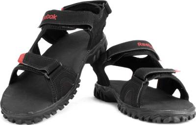 Reebok Men BLACK/RED RUSH/EARTH Sports Sandals