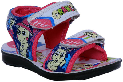 

Hi-Speed Boys Sports Sandals, White;pink