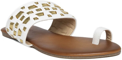 

Addons Women White Flats