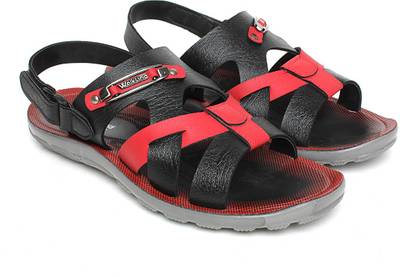 Walkline Men Black Sandals