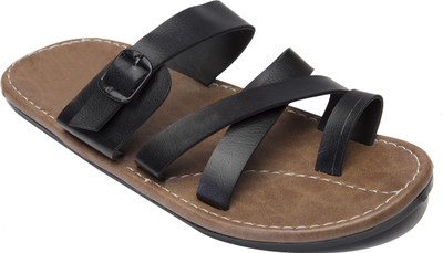 

Butchi Men Black Flats