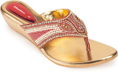 

Khadim's Women Yellow/Beige/Gold Wedges