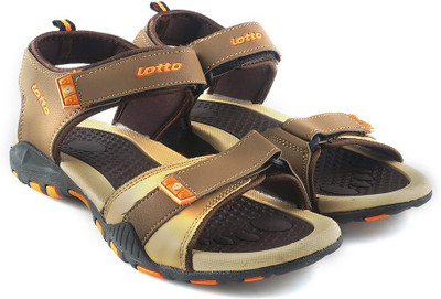 Lotto Men Beige/Orange Sports Sandals