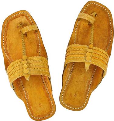 eKolhapuri Men Yellow Sandals
