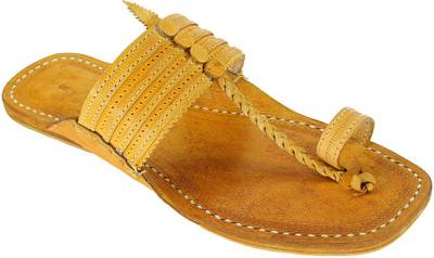 eKolhapuri Men Yellow Sandals